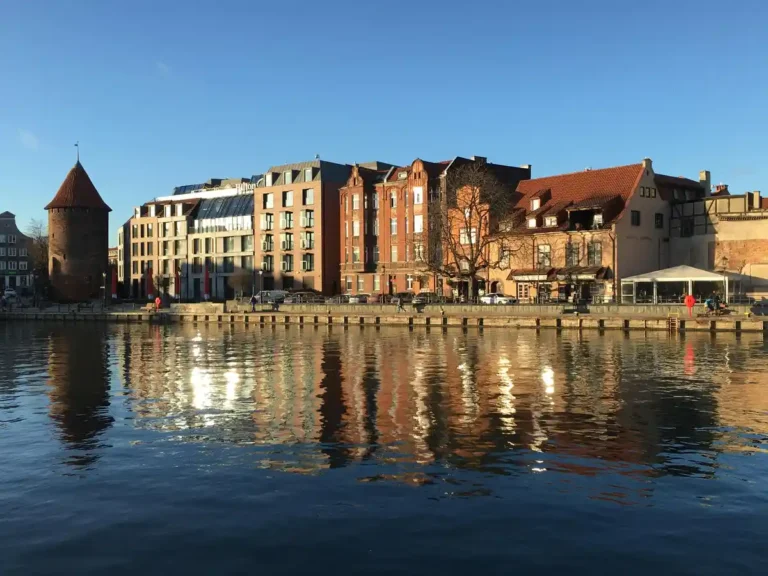 Widok na port w Gdańsku