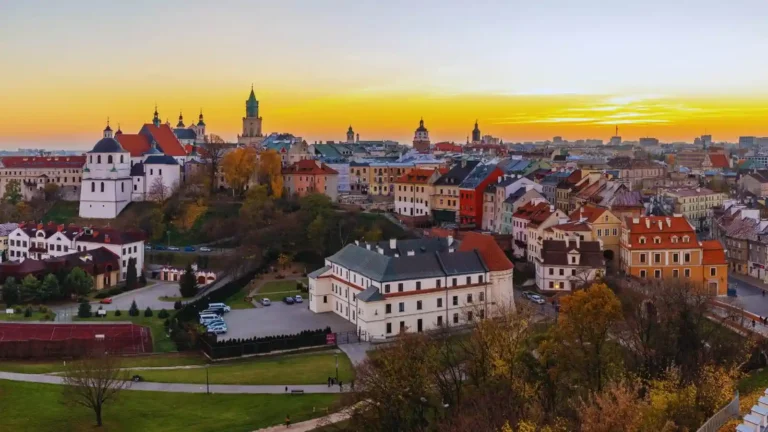 Panorama na Lublin, gdzie również działa pomoc powypadkowa